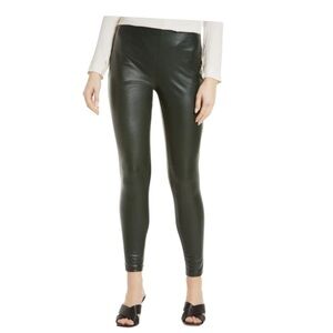 Vince Camuto Black Faux Leather Stretch  Skinny Leggings